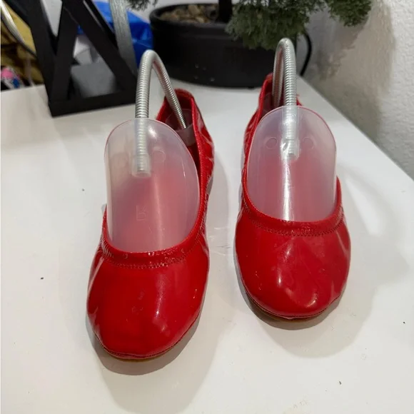 Tory Burch Vibrant Red Flats - Picture 2 of 4
